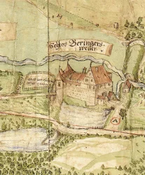 The Now Disappeared Castle Böhringsweiler Near Wüstenrot (Today in the Municipality of Großerlach) in the 16th Century